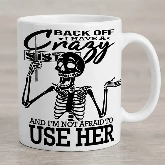 Crazy Daughter Coffee Mug, Funny Daughter Gift, Dad Daughter Coffee Cup