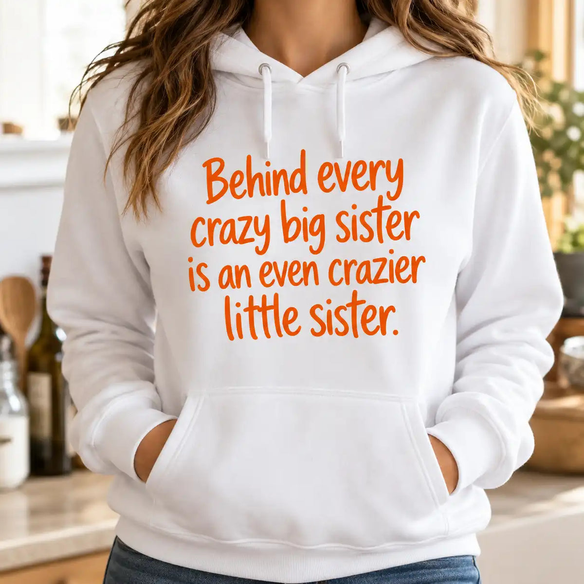 Funny Big Sister T-Shirt, Crazy Big Sister Crazy Little Sister Quote Tee, Sister Gift, Sibling Humor Shirt