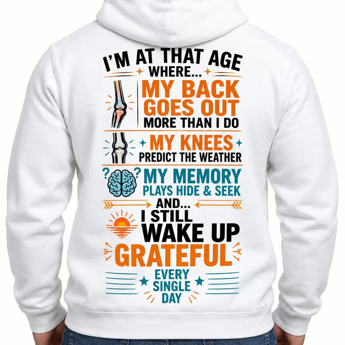 Funny Aging T-Shirt, My Back Goes Out More Than I Do, Middle Age Humor Shirt, Dad Joke Tee