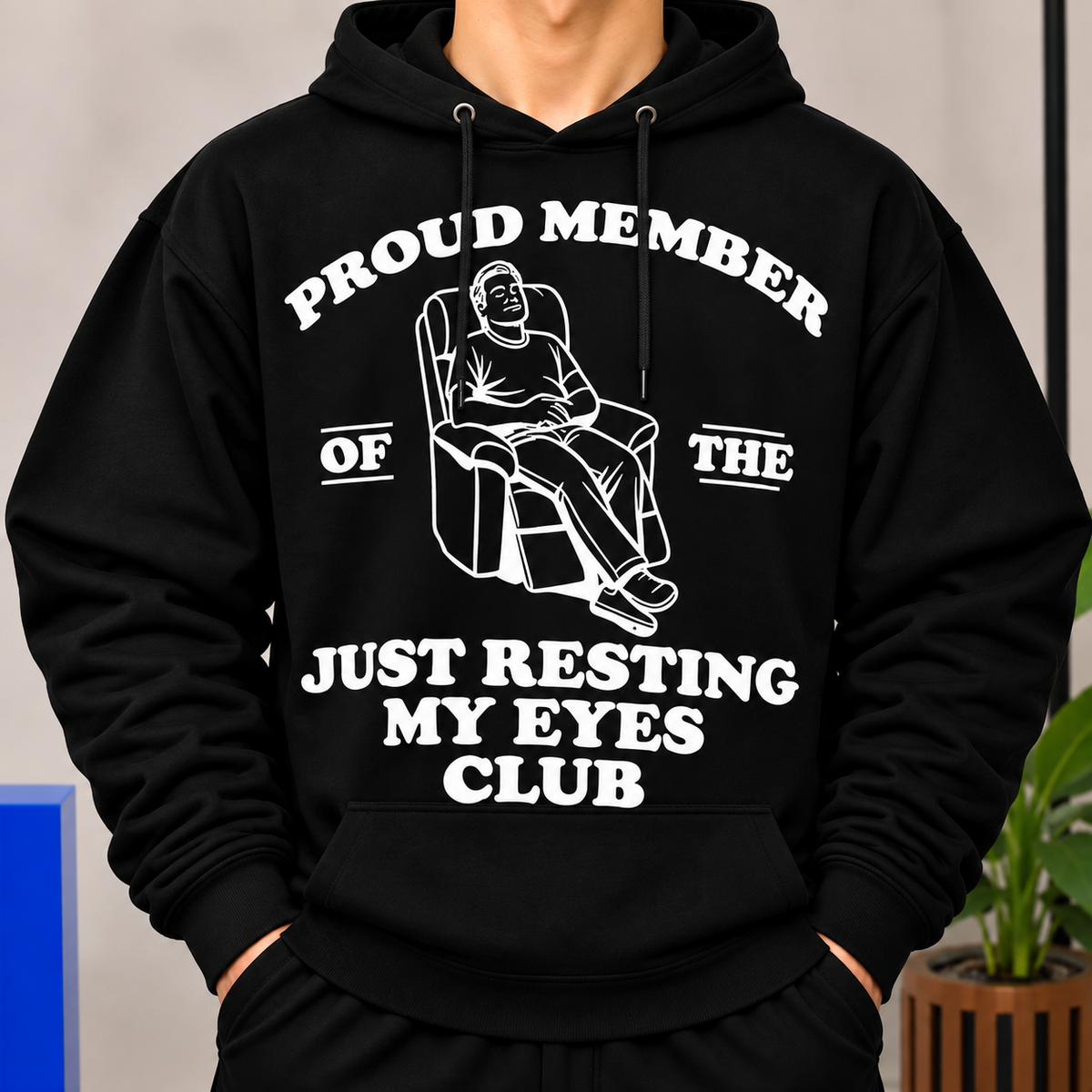 Funny Resting Eyes Shirt, Relaxing Humor Graphic Tee