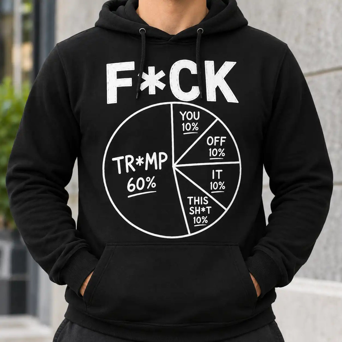 Funny Pie Chart Sarcastic T-Shirt, Anti Political Humor Graphic Tee, Sarcastic Adult Humor Gag Gift Shirt
