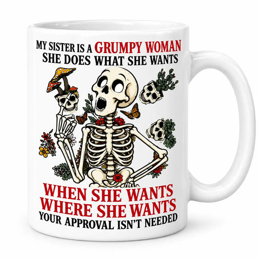 Funny Sister Coffee Mug, Grumpy Sister Gift, Sarcastic Sister Coffee Cup