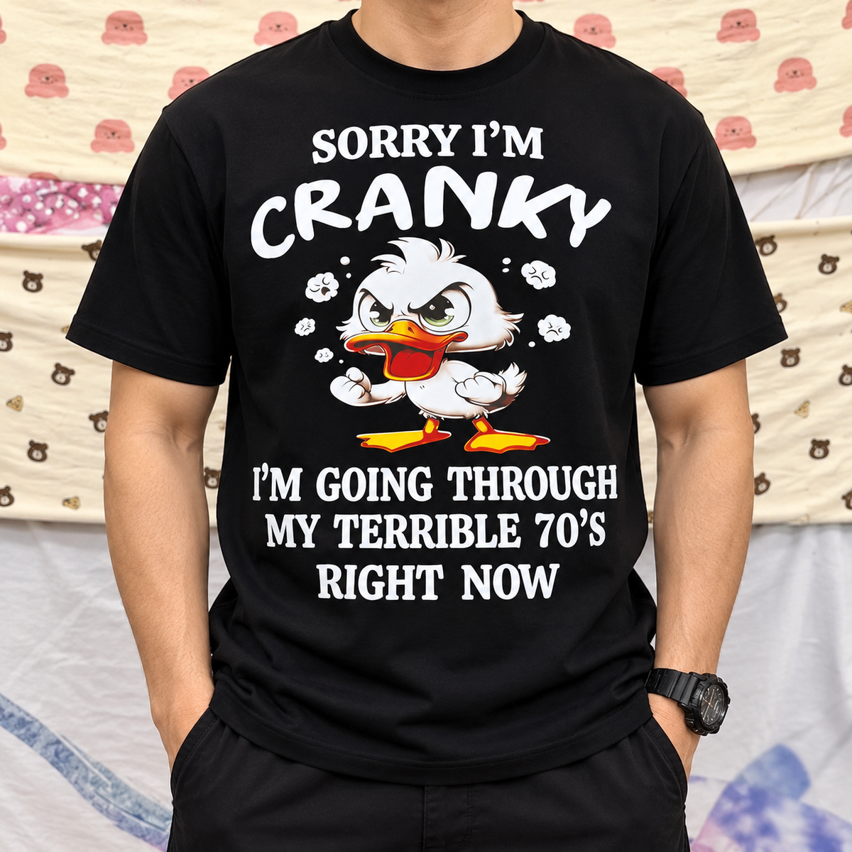 Sorry I’m Cranky Funny 70th Birthday Shirt