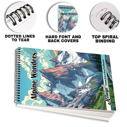 MOTAVYN Alpine Wonders Coloring Pages for Adults
