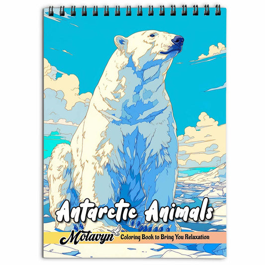 MOTAVYN Antarctic Animals Coloring Book for Adults