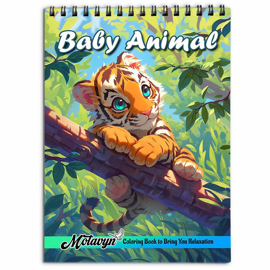 MOTAVYN Baby Animal Coloring Book for Adults