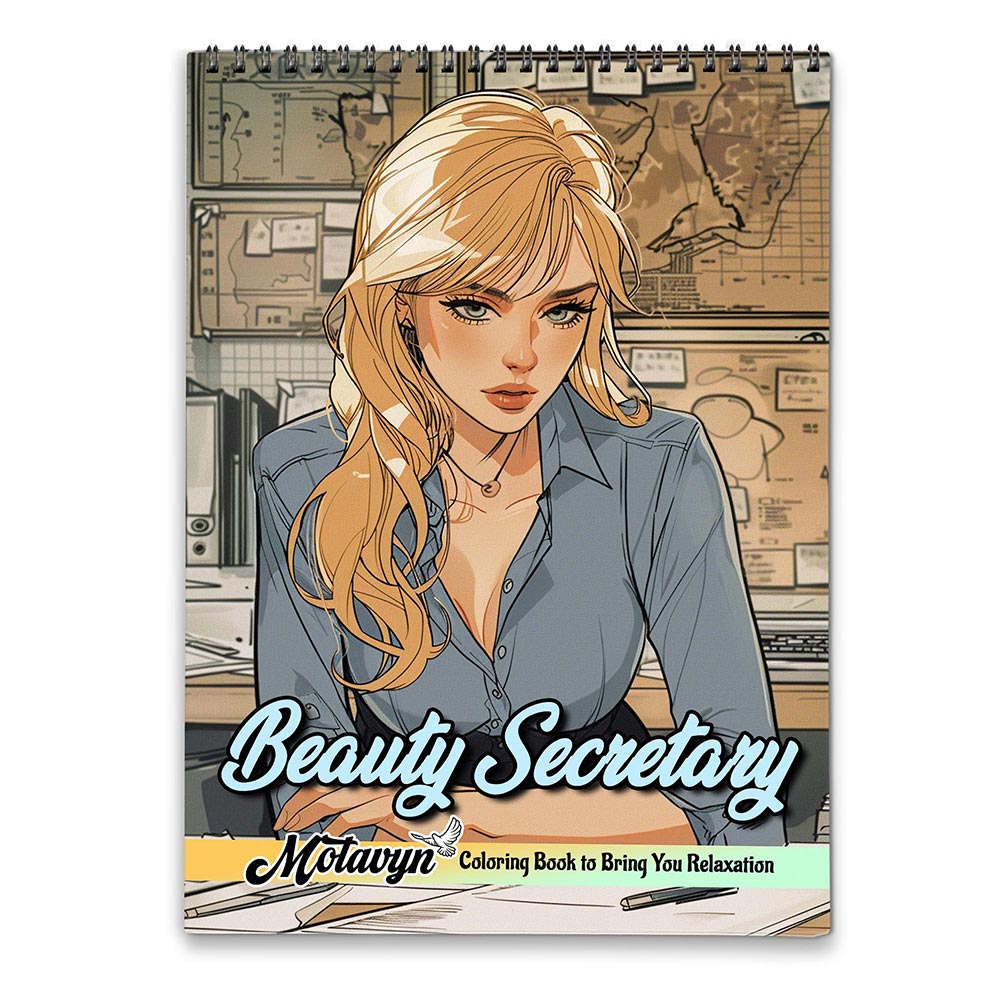 MOTAVYN Beauty Secretary Coloring Book for Adults