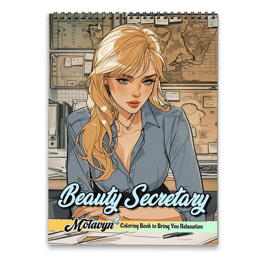 MOTAVYN Beauty Secretary Coloring Book for Adults