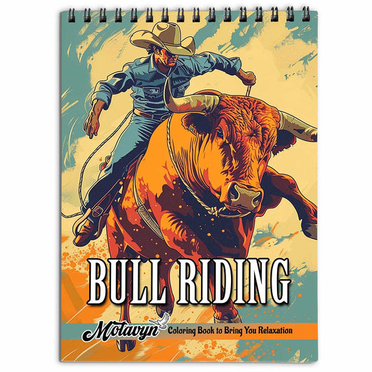 MOTAVYN Bull Riding Coloring Book for Adults