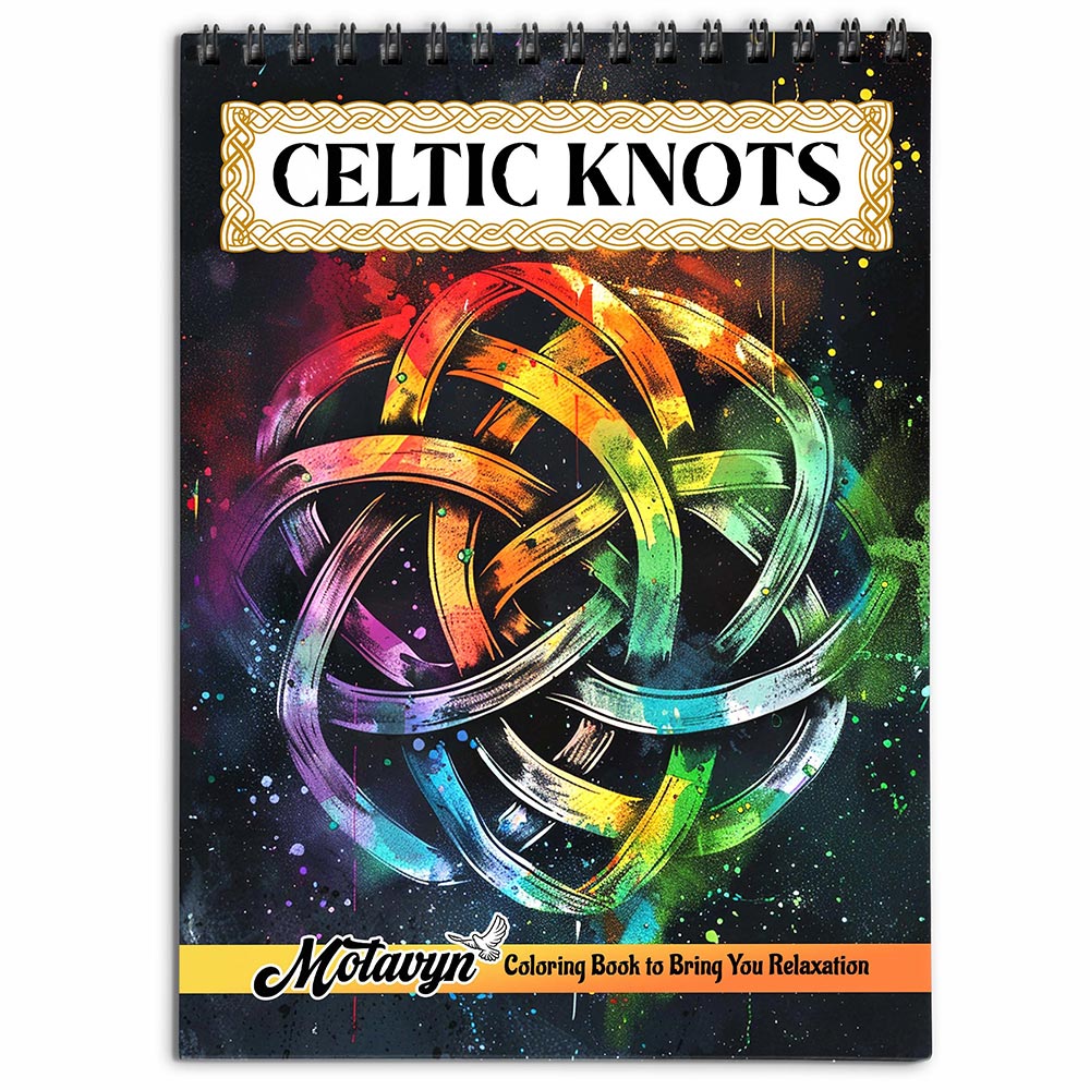 MOTAVYN Celtic Knots Coloring Book for Adults