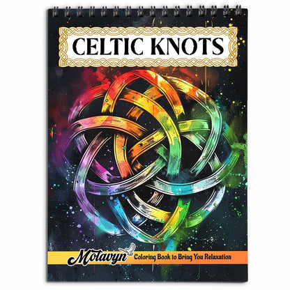 MOTAVYN Celtic Knots Coloring Book for Adults