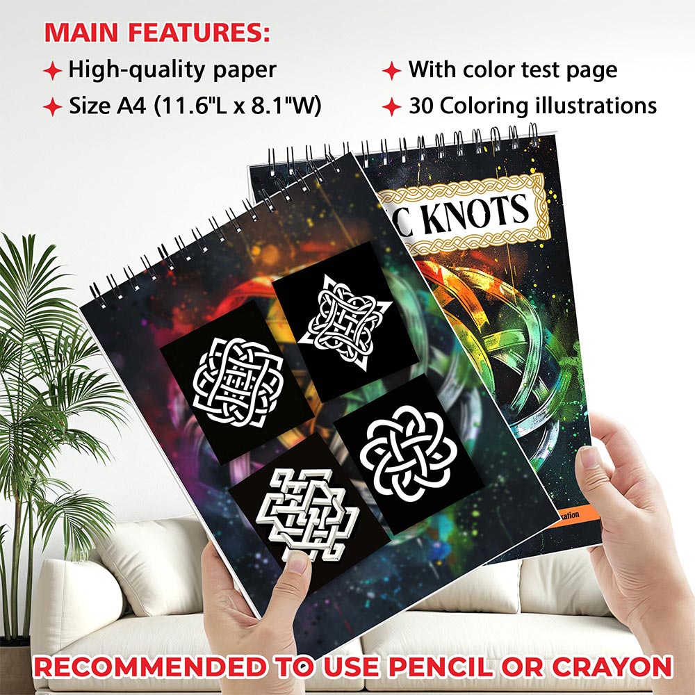 MOTAVYN Celtic Knots Coloring Sheets for Adults