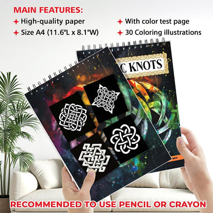 MOTAVYN Celtic Knots Coloring Sheets for Adults