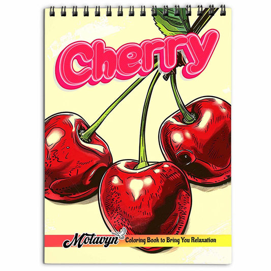 MOTAVYN Cherry Coloring Book for Adults