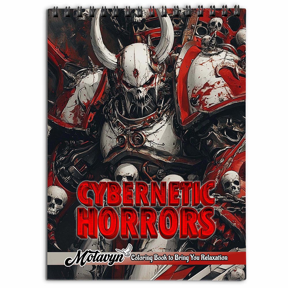 MOTAVYN Cybernetic Horrors Coloring Book for Adults