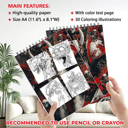 MOTAVYN Cybernetic Horrors Coloring Sheets for Adults