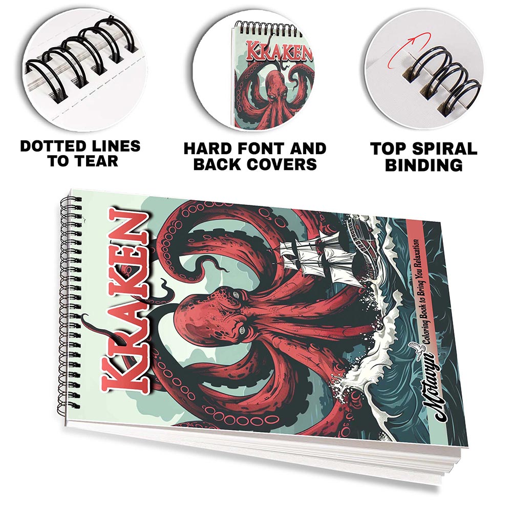 MOTAVYN Kraken Coloring Pages for Adults