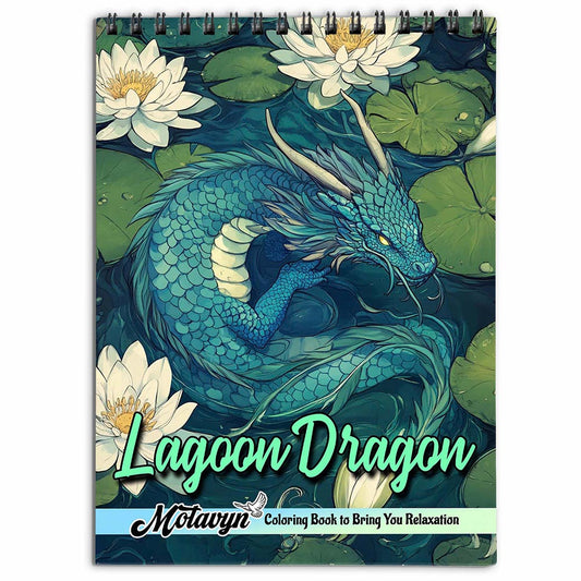 MOTAVYN Lagoon Dragon Coloring Book for Adults