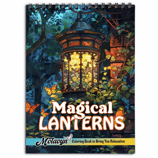 MOTAVYN Magical Lanterns Coloring Book for Adults