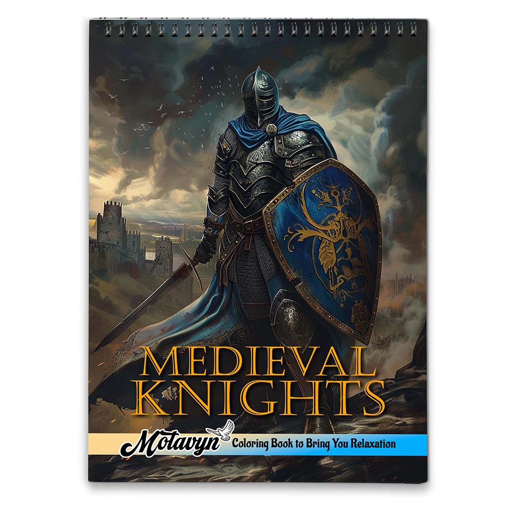 MOTAVYN Medieval Knights Coloring Book for Adults