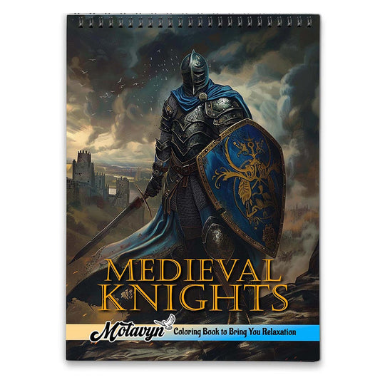 MOTAVYN Medieval Knights Coloring Book for Adults