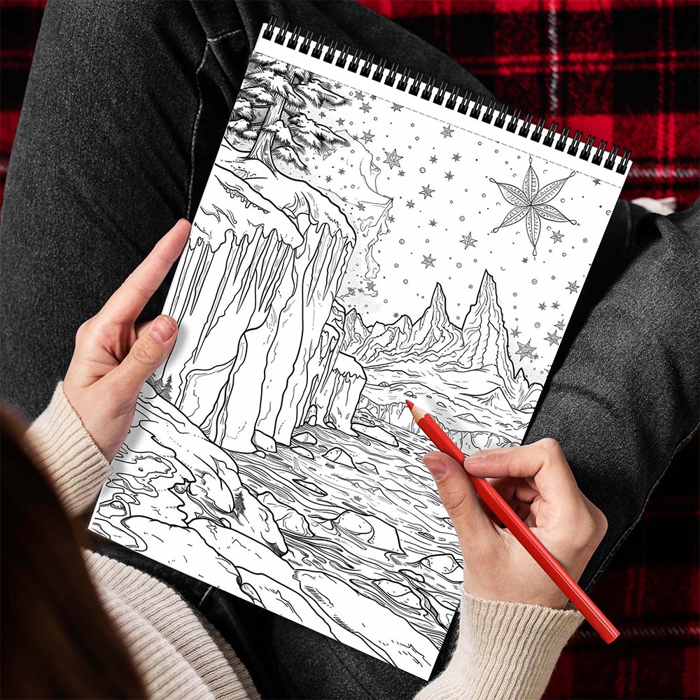 MOTAVYN Polar Landscape Coloring Pages for Adults