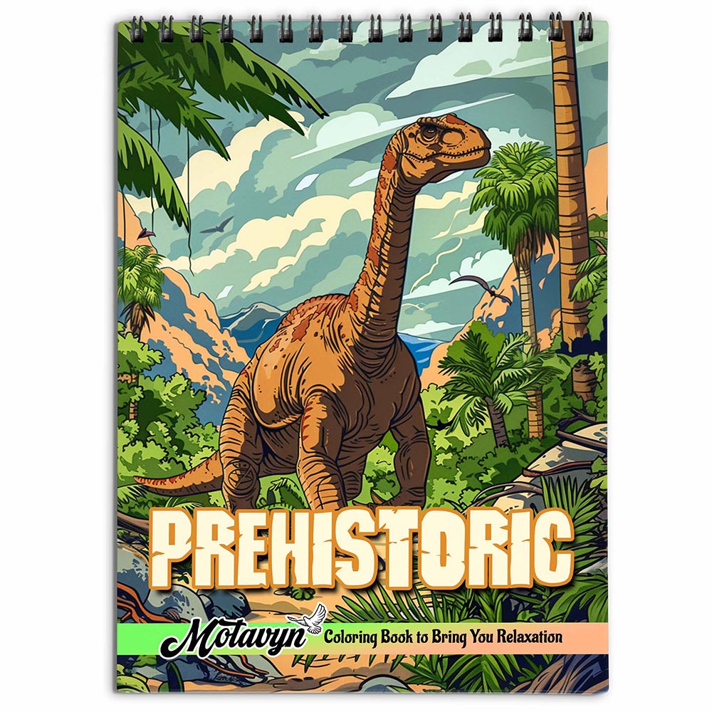 MOTAVYN Prehistoric Coloring Book for Adults