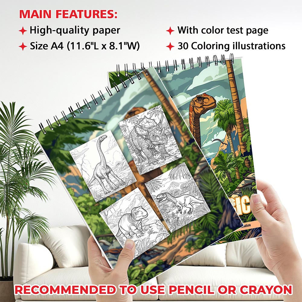 MOTAVYN Prehistoric Coloring Sheets for Adults