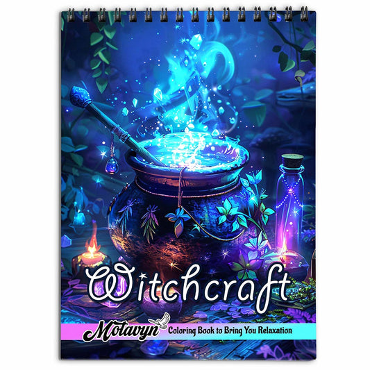 MOTAVYN Witchcraft Coloring Book for Adults