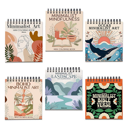 Minimalist Mini Coloring Book for Adult