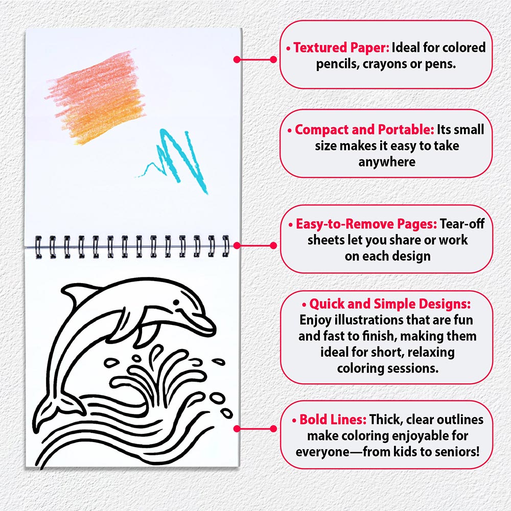 Minimalist Mini Coloring Sheets for Adult