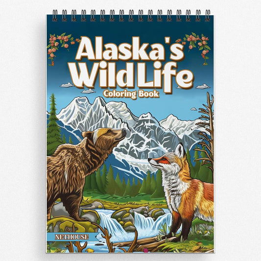 NETHOUSE Alaska's Wild Life Coloring Book for Adult
