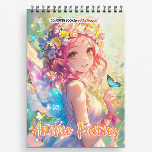 NETHOUSE Anime Fairies Coloring Book For Adults