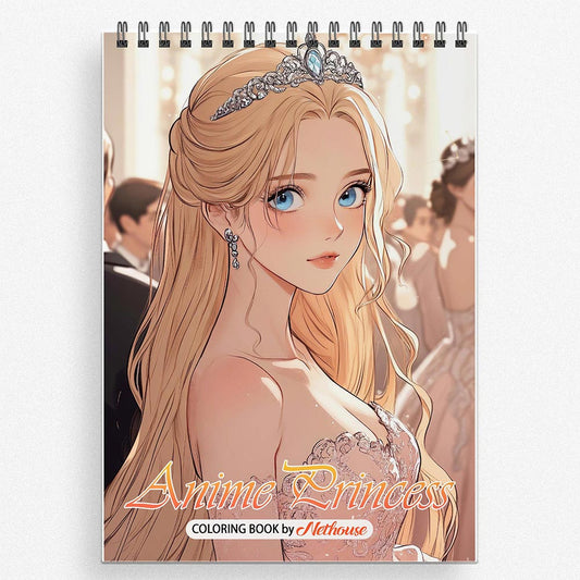 NETHOUSE Anime Princess Coloring Book For Adults
