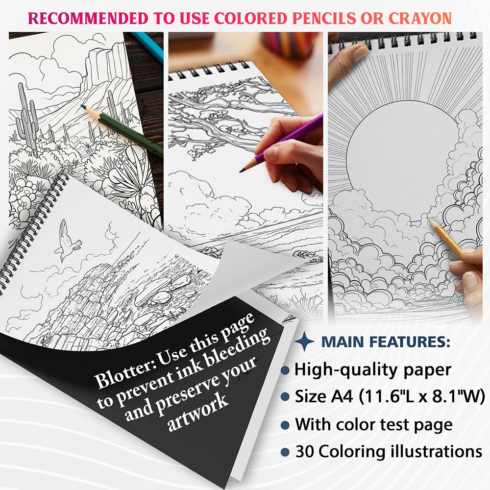 NETHOUSE Anxiety Relief Coloring Sheets For Adults