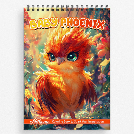 NETHOUSE Baby Phoenix Coloring Book For Adults