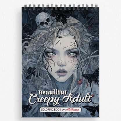 NETHOUSE Beautiful Creepy Adult Coloring Book For Adults