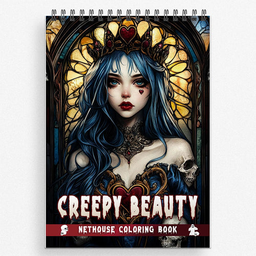 NETHOUSE Beautiful Creepy Coloring Book for Adults