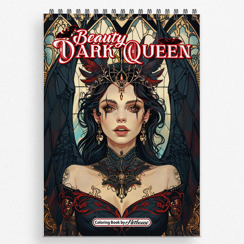 NETHOUSE Beauty Dark Queen Coloring Book For Adults