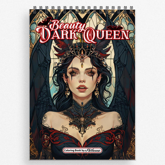 NETHOUSE Beauty Dark Queen Coloring Book For Adults