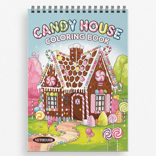 NETHOUSE Candy House Coloring Book for Adults
