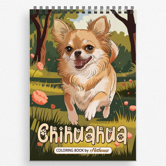 NETHOUSE Chihuahua Coloring Book For Adults