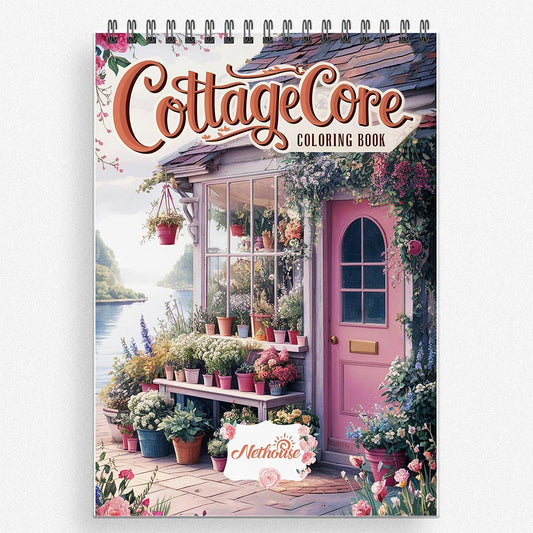 NETHOUSE Cottagecore Coloring Book for Adults