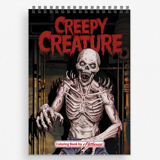 NETHOUSE Creepy Creature Coloring Book For Adults