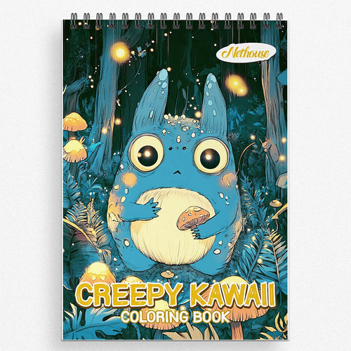 NETHOUSE Creepy Kawaii Coloring Book For Adults