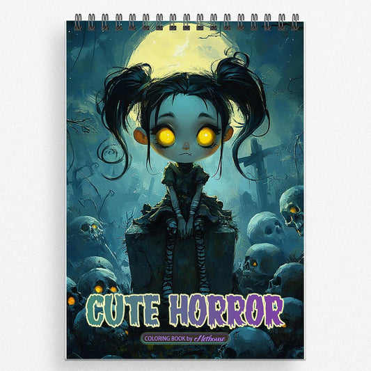 NETHOUSE Cute Horror Coloring Book For Adults