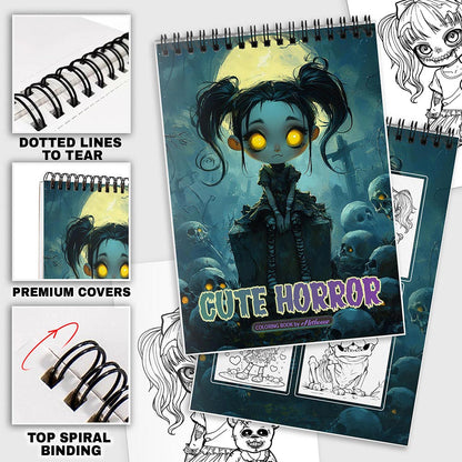 NETHOUSE Cute Horror Coloring Pages For Adults
