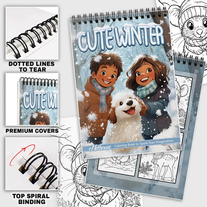 NETHOUSE Cute Winter Coloring Pages For Adults