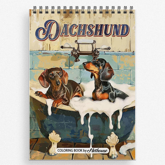 NETHOUSE Dachshund Coloring Book for Adults