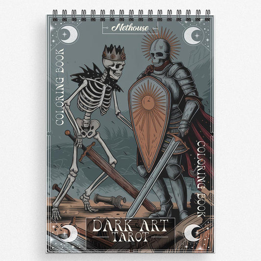 NETHOUSE Dark Art Tarot Coloring Book For Adults